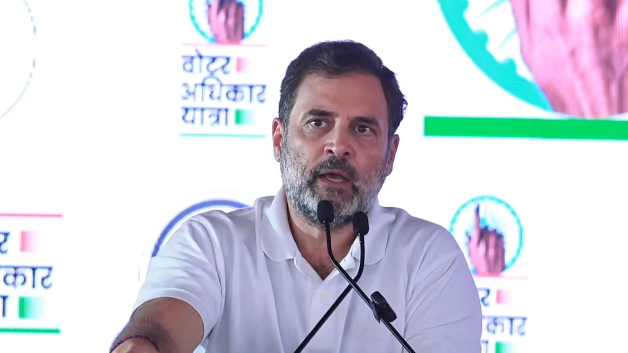Rahul Gandhi Launches ‘Voter Adhikar Yatra’ in Bihar, Accuses BJP and EC of 'Vote Theft'