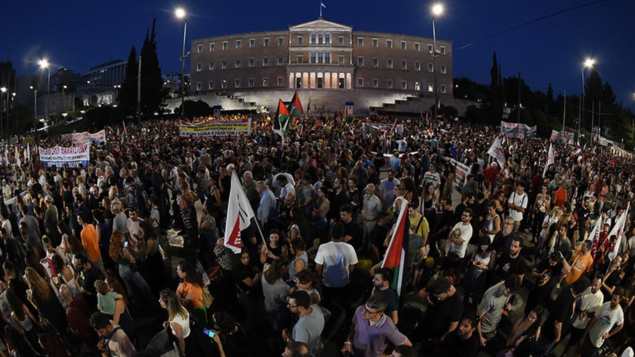 Protests Across Greece Demand Freedom for Palestine and End to Ties With Israel
