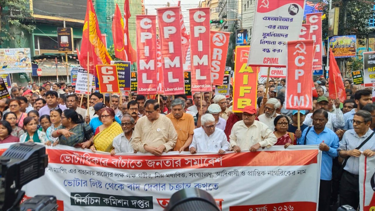 CPI(M)-Led Left Stages Sit-In at Bengal CEO Office Over ‘Flawed’ Electoral Rolls