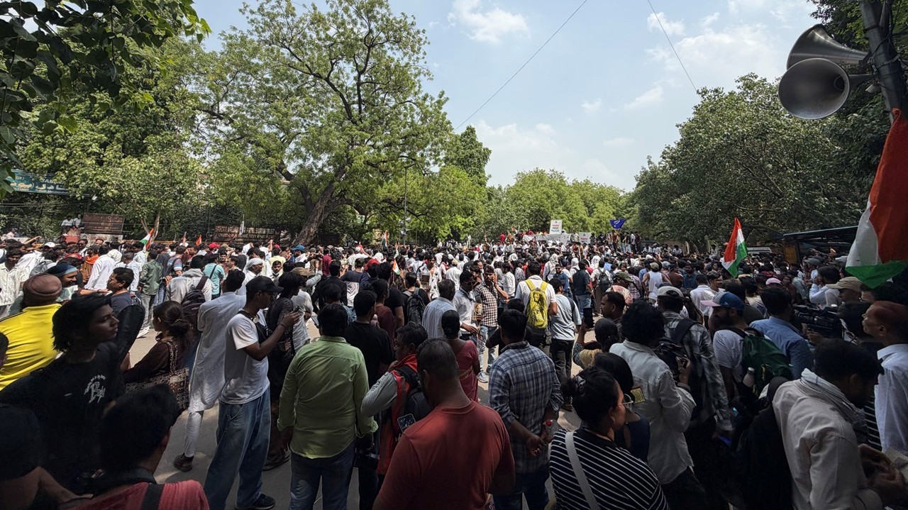CJP’s First Offline Protest at Jantar Mantar Draws Crowds, But Falls Short of Expectations