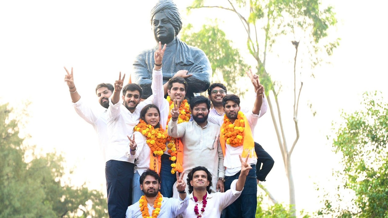 DUSU Polls: ABVP Wins Three Central Posts, AISA-SFI Secures Significant Vote Share