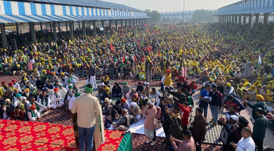 Kisan Mahapanchayat in Tohana Slams Pro-Corporate Farm Policy Draft