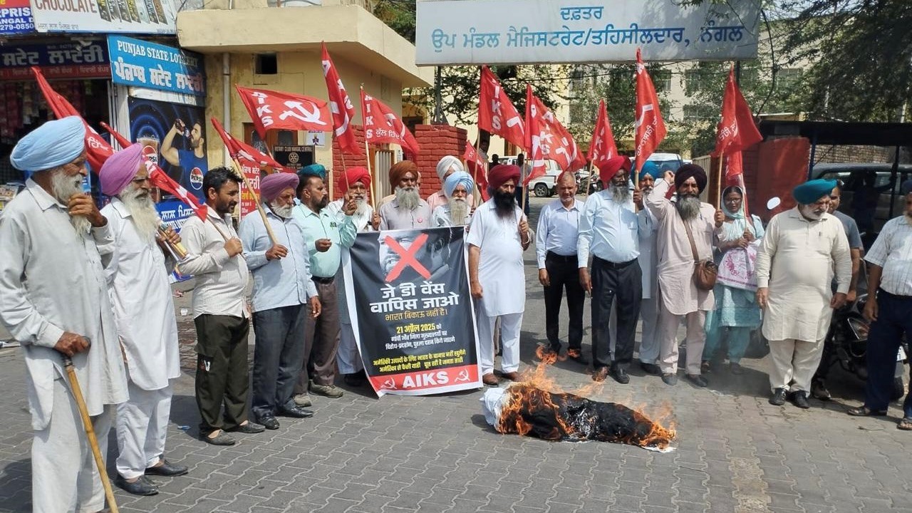 Farmers Protest Visit of JD Vance And Opening of Country to US Agriculture