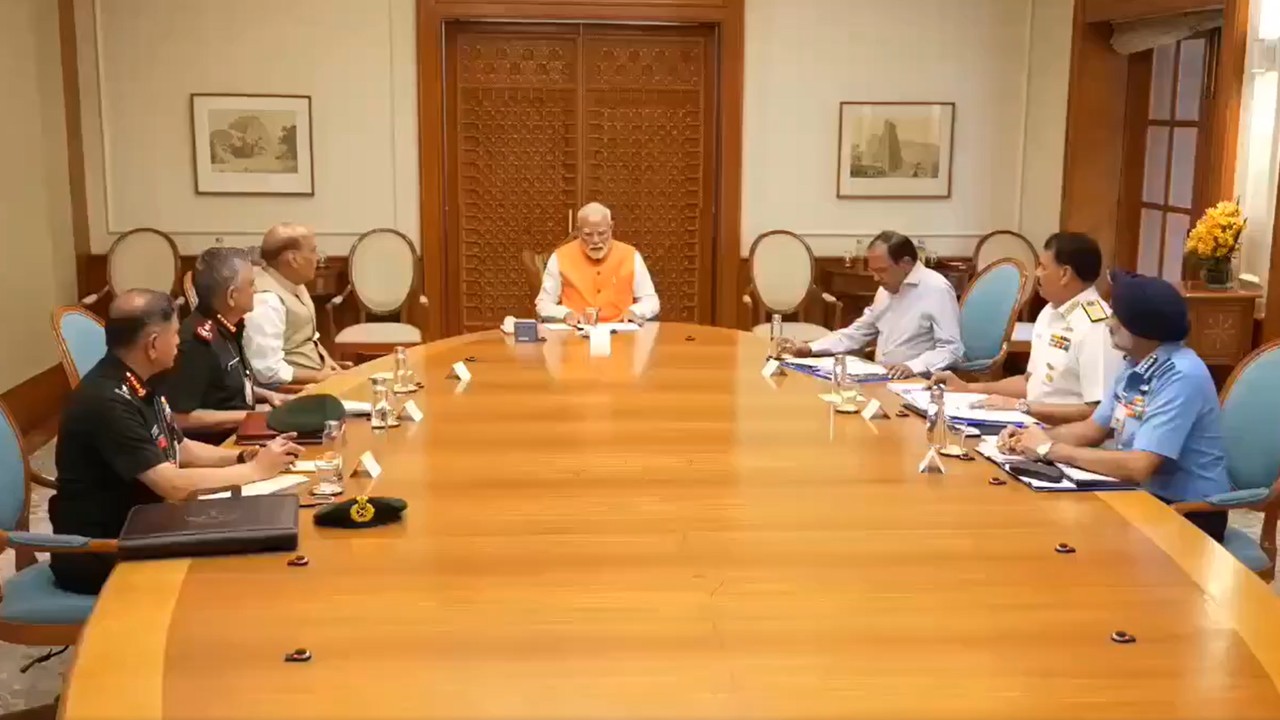 PM Modi Chairs High-Level Security Meet with Defence, Military Top Brass