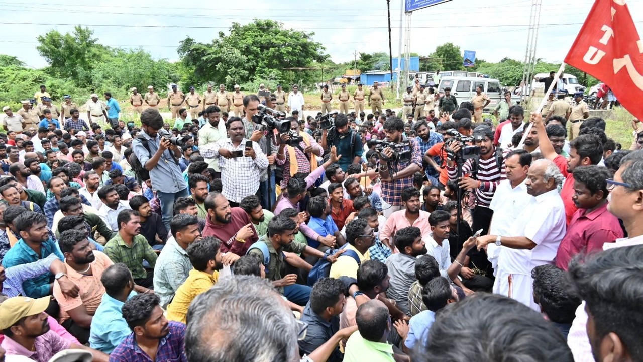 Workers in India Are On the March