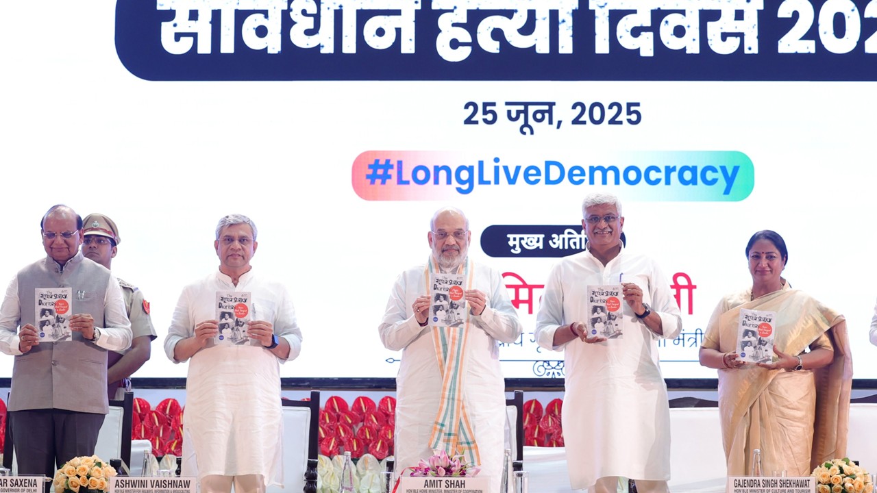 BJP Marks Emergency Anniversary as ‘Samvidhan Hatya Diwas’; Opposition Calls It a Diversion from Governance Failures