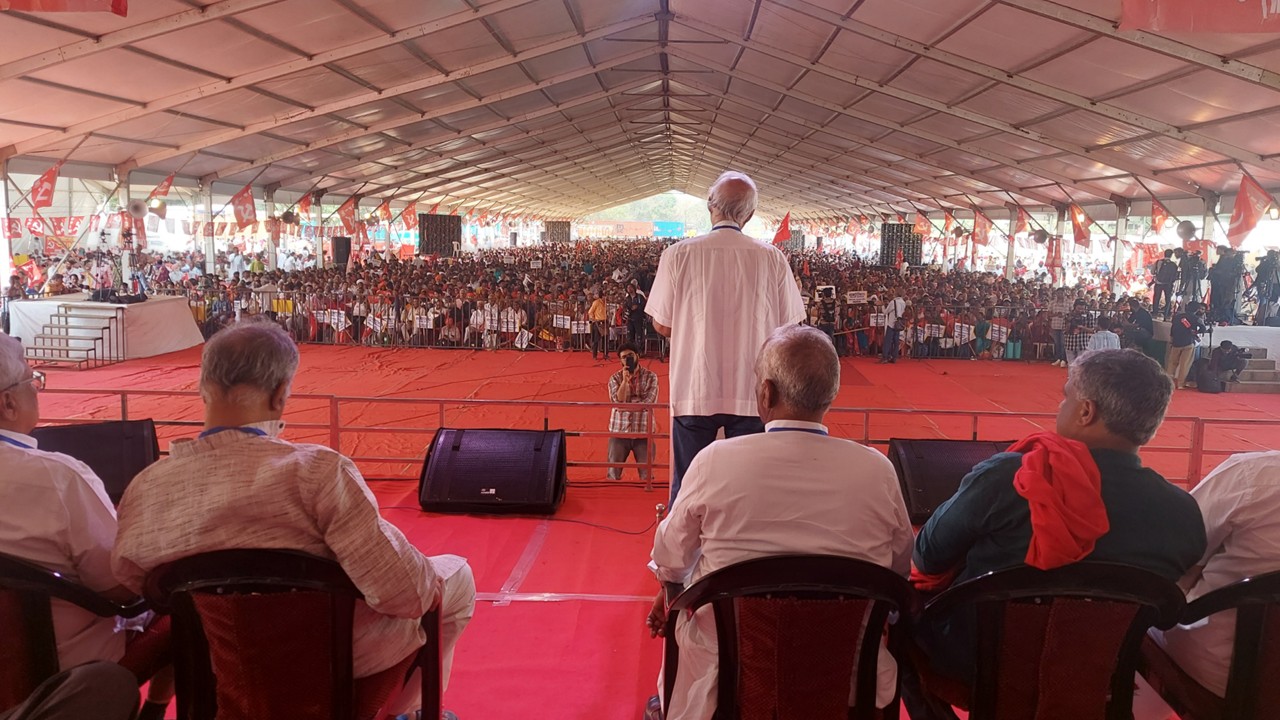 CPI(M) Flags Price Rise, Labour Codes at Mega Protest at Ramlila Maidan in Delhi